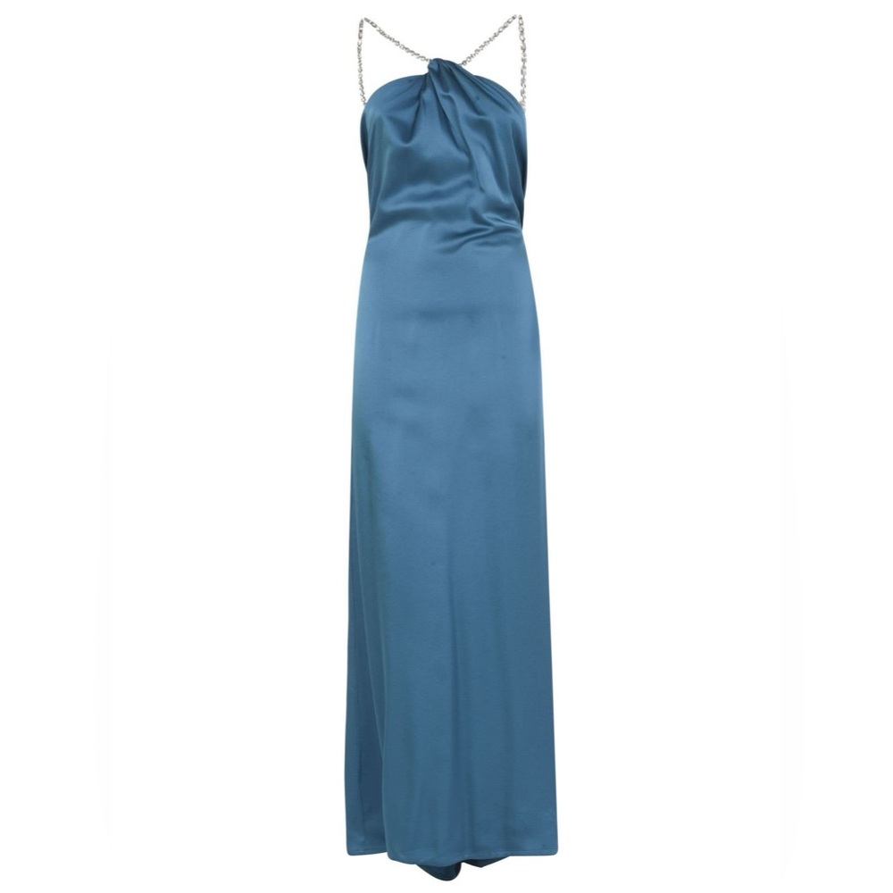 Amen Enver Satin Long Dress NWT